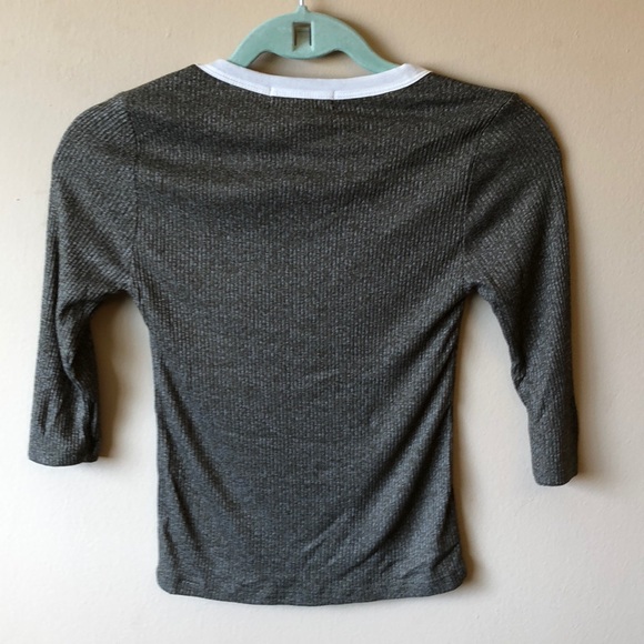 3/4 Sleeve Ringer Top - Picture 2 of 6